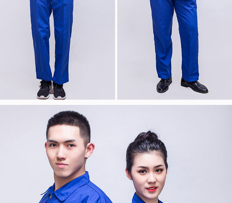 玺柠汽车修理工工作服短袖套装夏季透气薄款男女劳保服焊工电工工作服