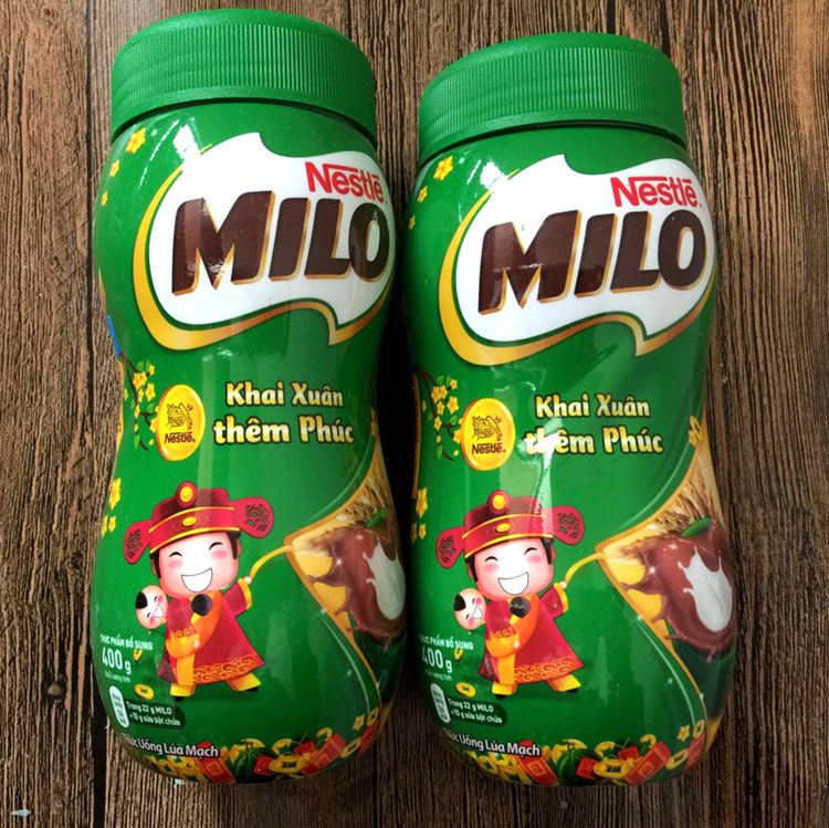 圣诞节越南进口nestle美禄milo麦芽可可粉巧克力速溶饮料400g瓶装纯