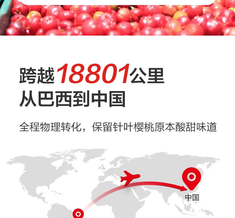 养生堂天然维生素c咀嚼片 增强免疫力 vc来自巴西针叶樱桃 VC70