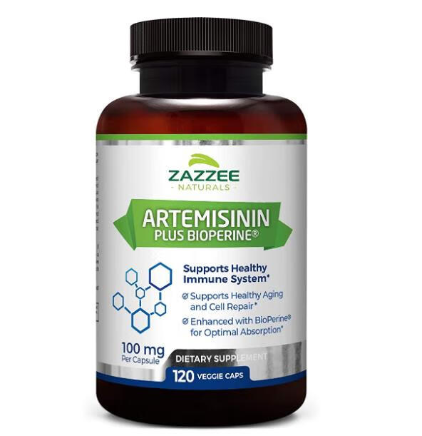 美国zazzee artemisinin青蒿素100mg120粒含5mg生物【图片 价格 品牌