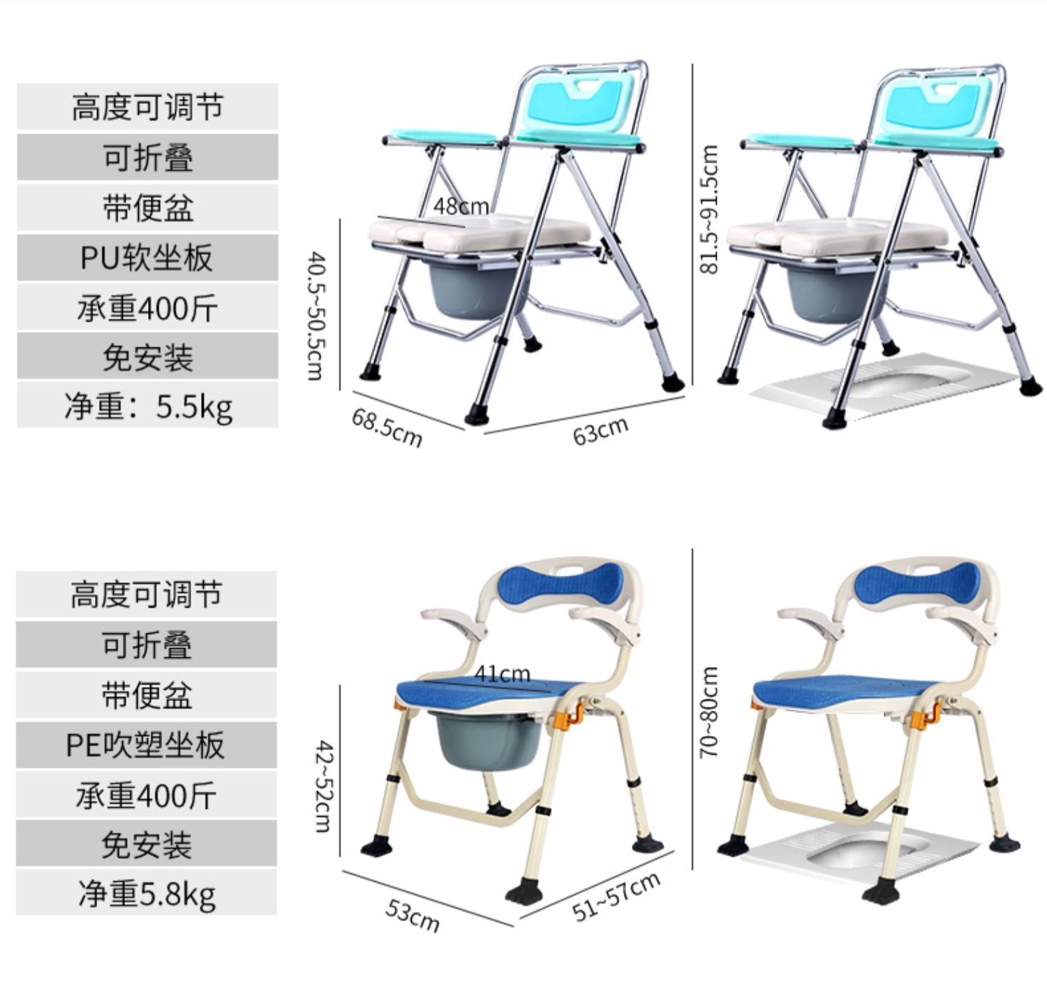 老人洗澡专用椅坐便椅加固防滑家用澡椅子淋浴椅残疾凳卫生间移动新款