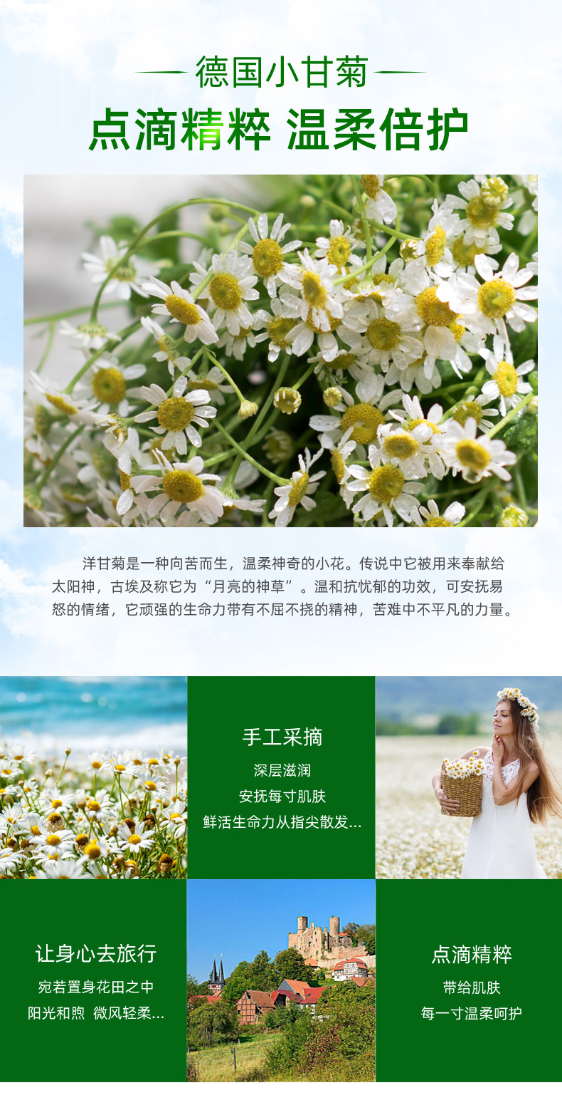 HERBACIN herbacin德国小甘菊护手霜75ml 保湿特润玫瑰护手霜易吸收 经典护手霜 75ml*3支