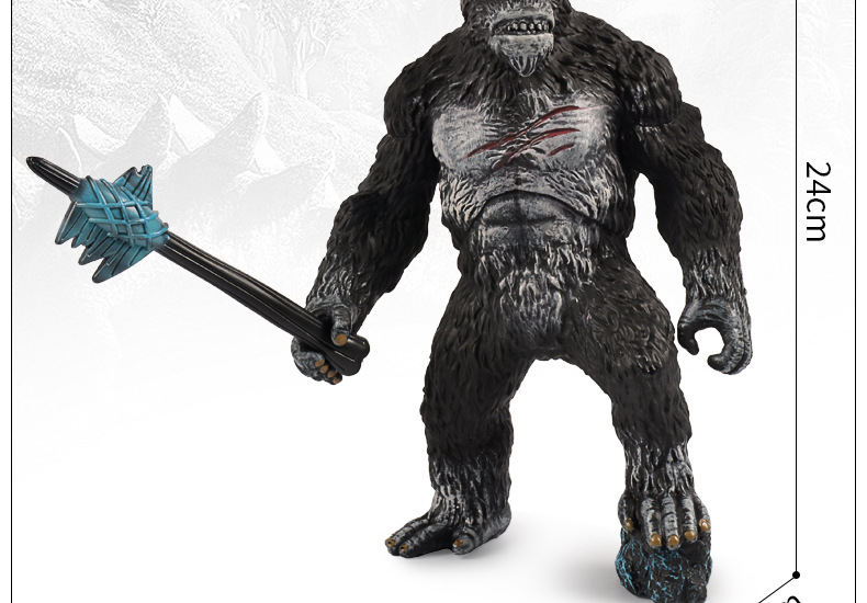 金刚战斧仿真动物影版模型巨猿哥斯拉摆件动物模型玩具生日礼品金刚带