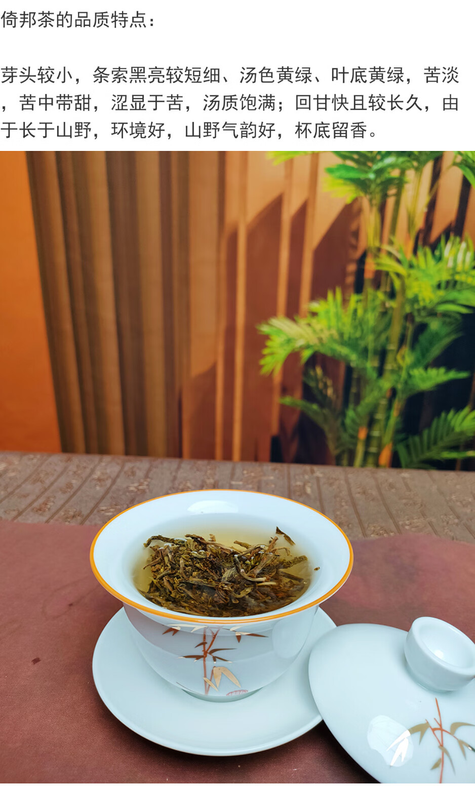 8，趣普茶業2022年春風裡純料生普版納茶倚邦頭春普洱茶生茶餅茶357g 2021年1餅357g