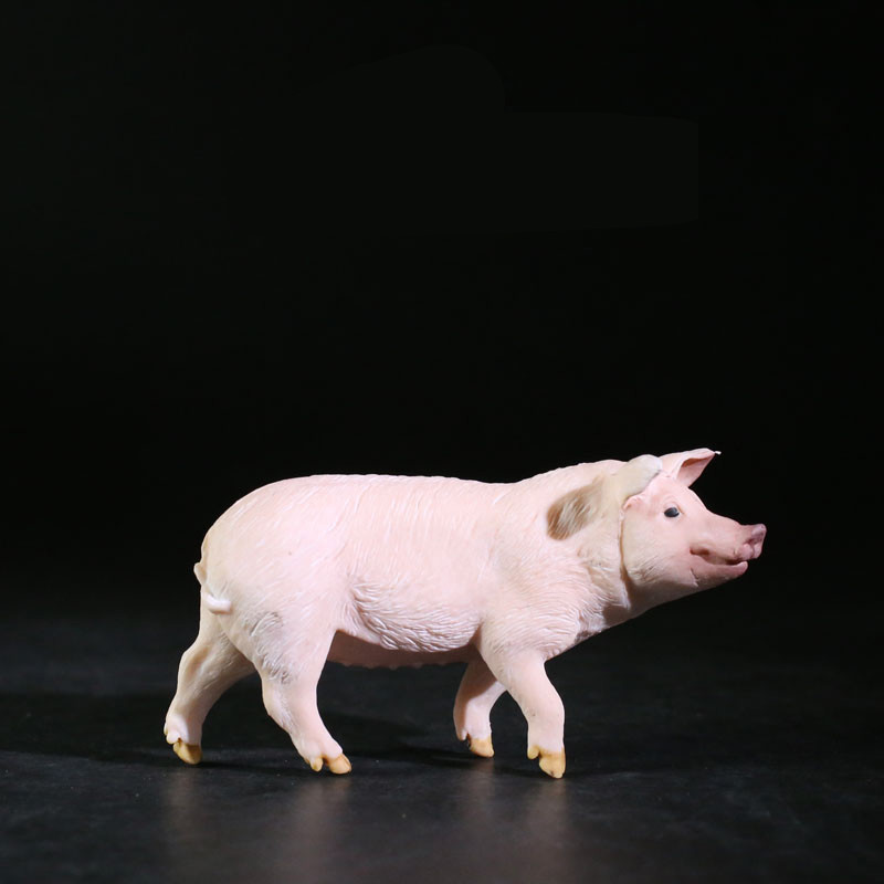 实心仿真小猪家猪老母猪家畜模型玩具套装摆件儿童猪年动物礼物猪一家