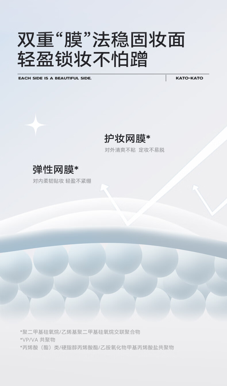 KATO-KATO定妆喷雾持久定妆保湿补水控油不易脱妆晕染 液体面纱喷雾100ml(敏感肌优选)