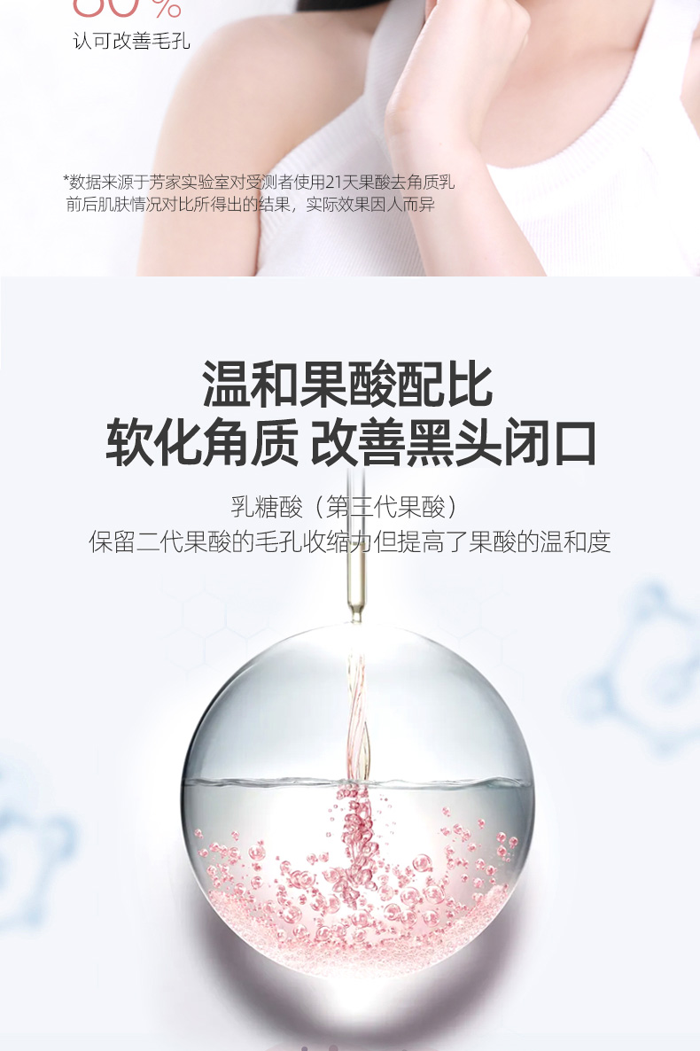 毛孔橡皮擦！排出脏东西 比水杨酸更好用 果酸去角质面部女去死皮男全身可用洁面乳 2盒装【实发3盒，第3盒0元】