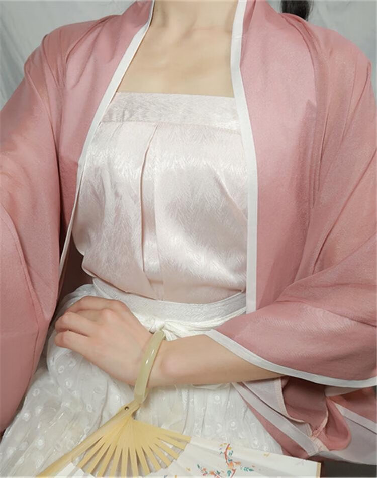 云钟阁汉服【茶系列】改良宋抹吊带 宋制汉服内搭凯蒂维娅 灰紫~普洱