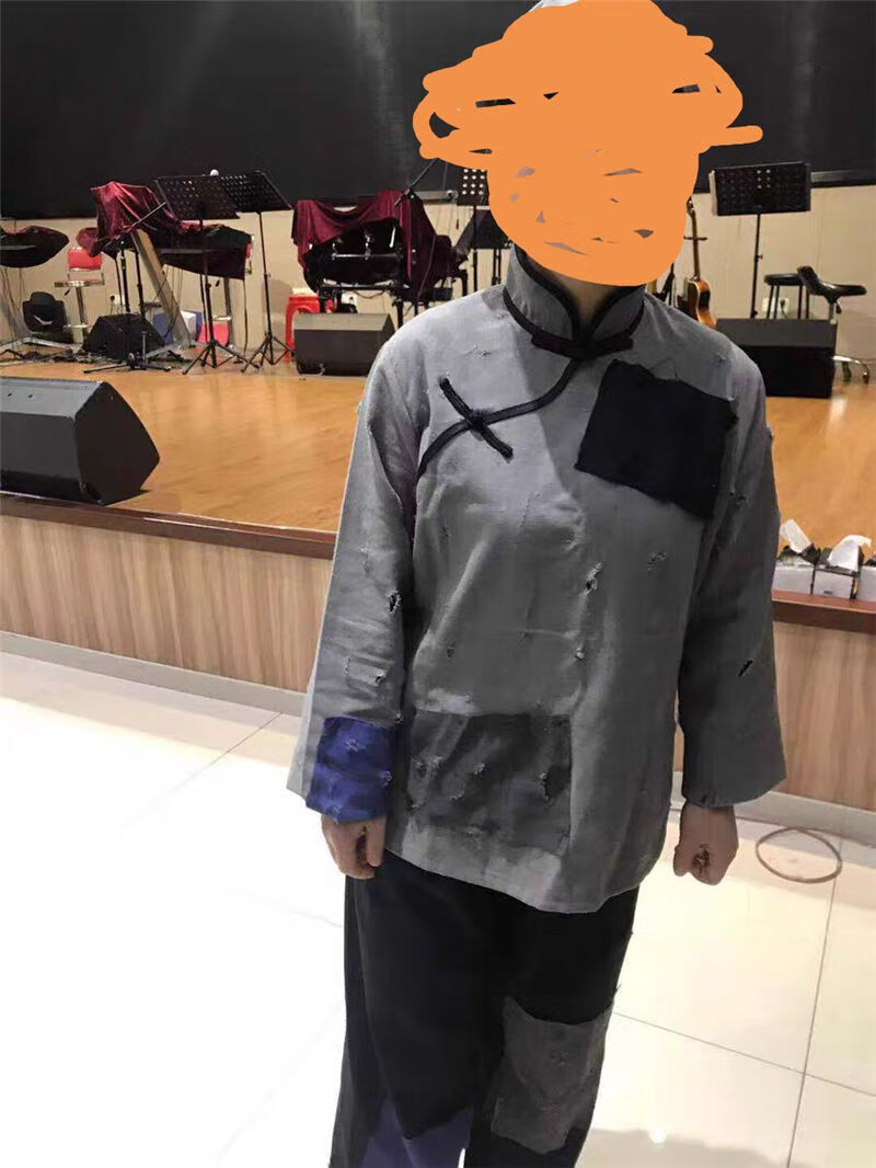 叫花子服装乞丐服套装古代丐帮要饭衣服补丁演出服破烂古装搞笑女1xxs