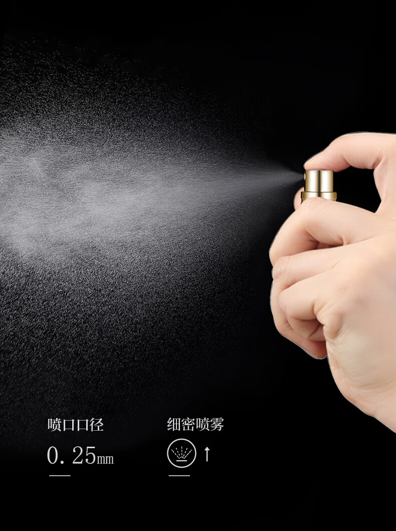 路易香浓香水分装瓶底部充装真皮高端便携式喷雾小样分装瓶空瓶分装器 十字纹；头层牛皮【骑士黑】 底部充装瓶