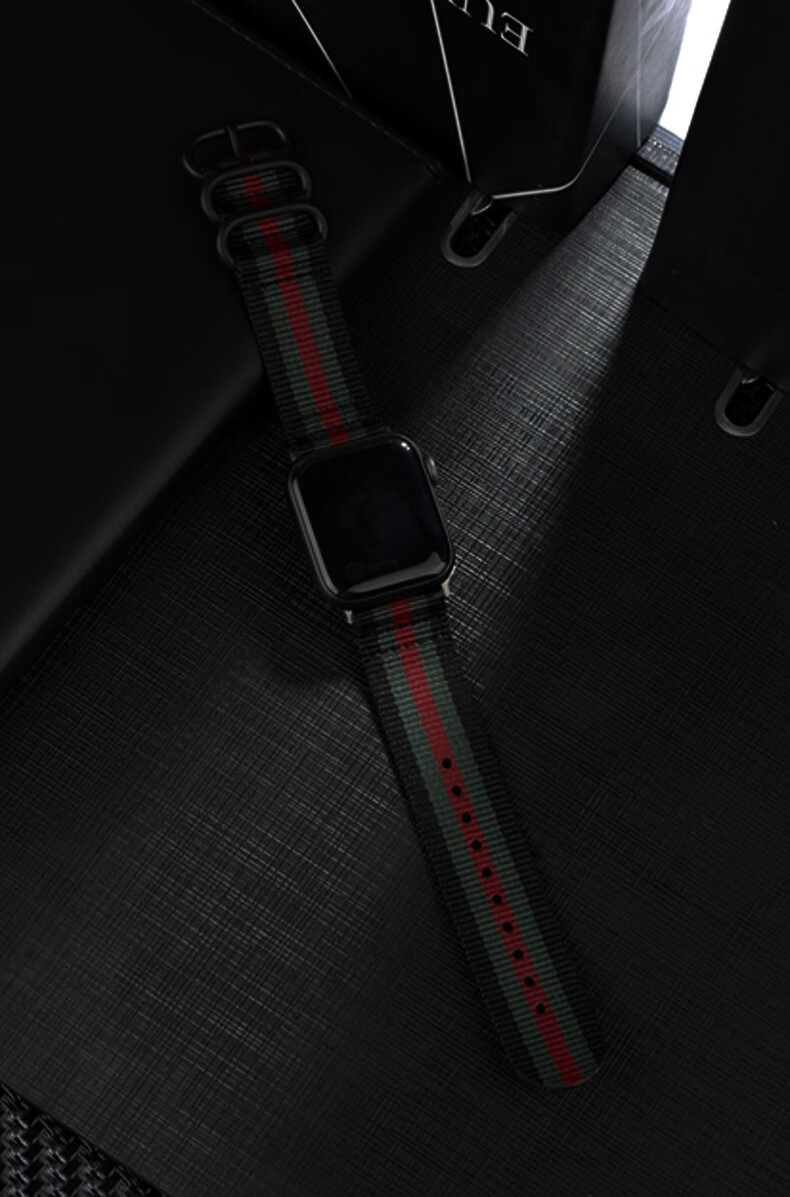 创意设计苹果手表表带applewatch6se精织尼龙iwatch54321代表带三扣款