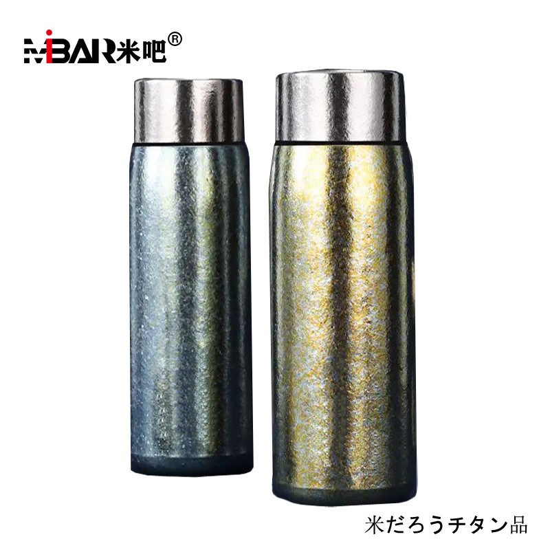 米吧钛杯保温杯商务礼品钛杯钛合金水杯泡奶保温杯