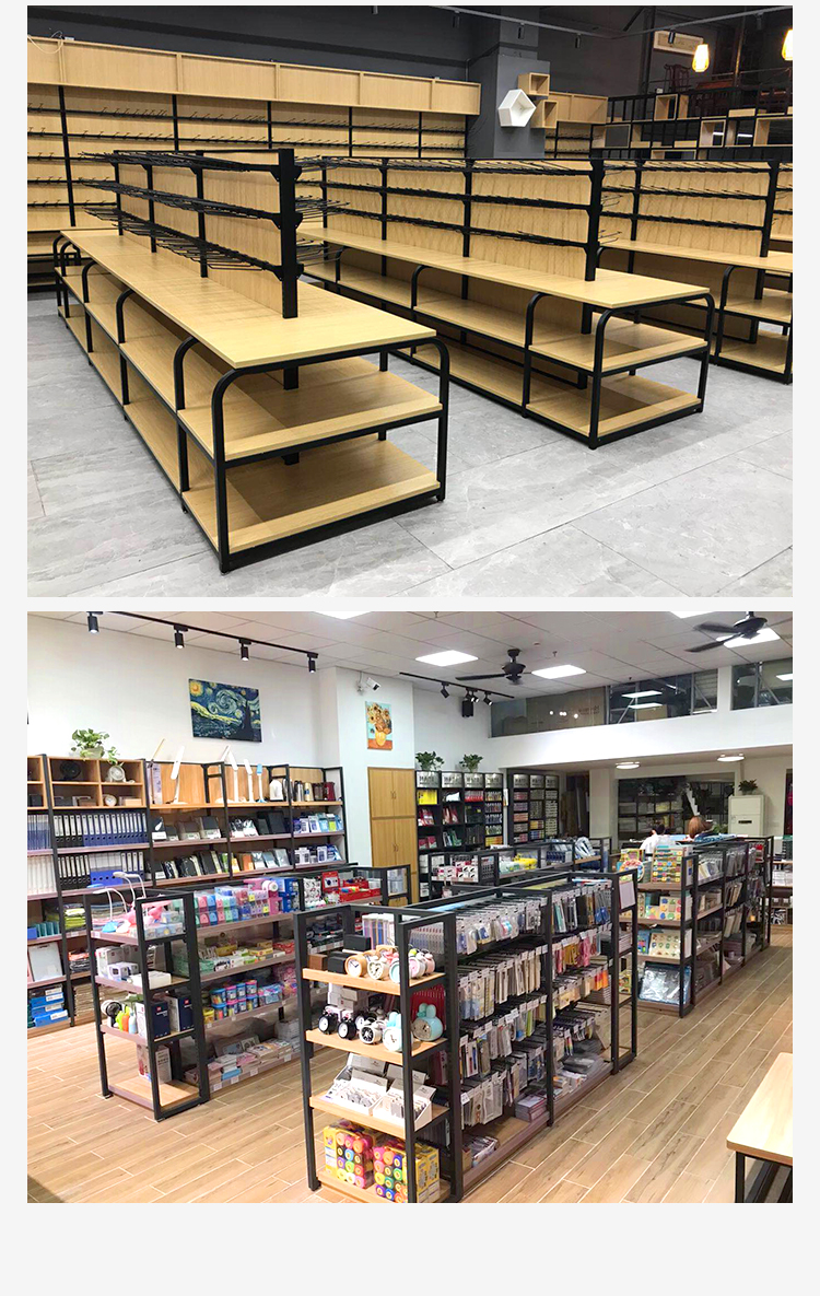 博学晨光文具货架展示柜单面双面书店文具店办公用品中岛组合展示架