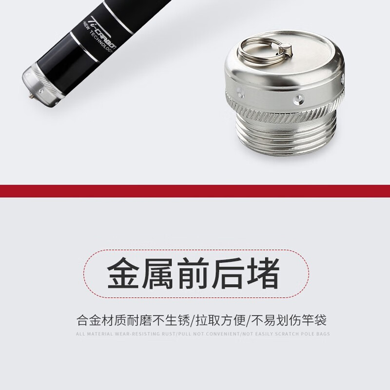 佐竹精工 鱼竿手竿台钓竿碳素鲤鱼竿超轻超硬碳素长节28调5.4米钓鱼竿碳素 5.4米线组+绑好的鱼钩+立漂
