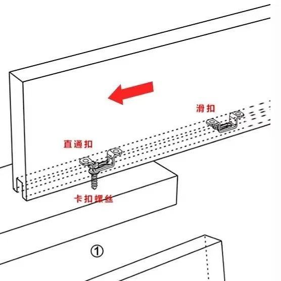 隐形二合一连接件扣件螺丝木工暗装隐形件衣柜板式实木家具配件 直通