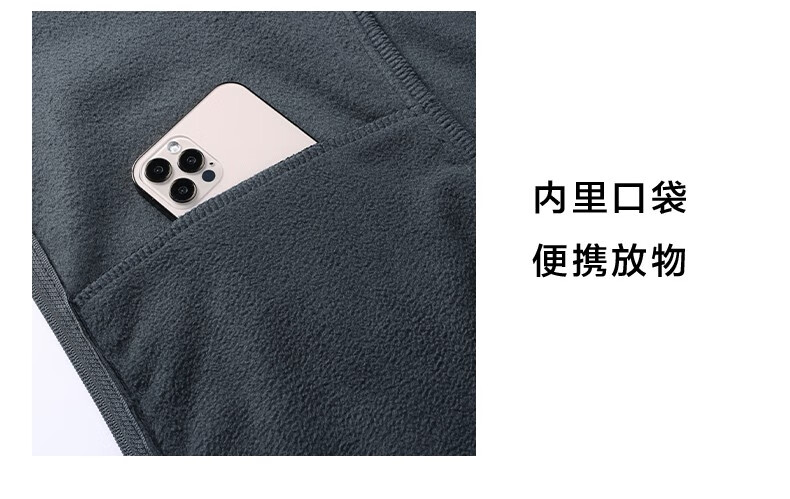 罗蒙（ROMON）【特价捡漏】夹克男秋冬款青年抓绒外套情侣装摇粒绒开衫双面绒茄克 灰色 3XL