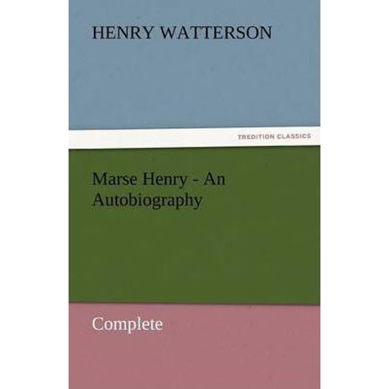 按需印刷不退不换Marse Henry - An Autobiography[9783842433656]