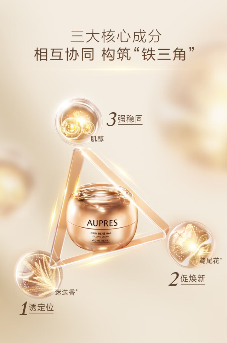 欧珀莱（AUPRES） 臻源凝时丰盈精华霜50g  礼物送女友送老婆送妈妈 50g