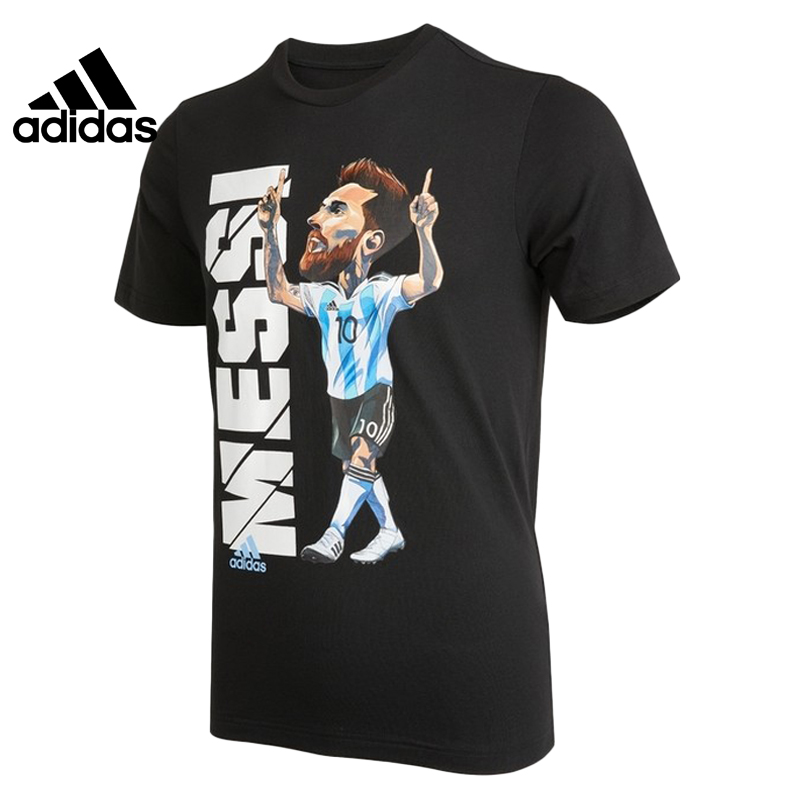 全新adidas阿迪达斯2021夏季男子梅西运动训练足球短袖t恤ha5451剪标