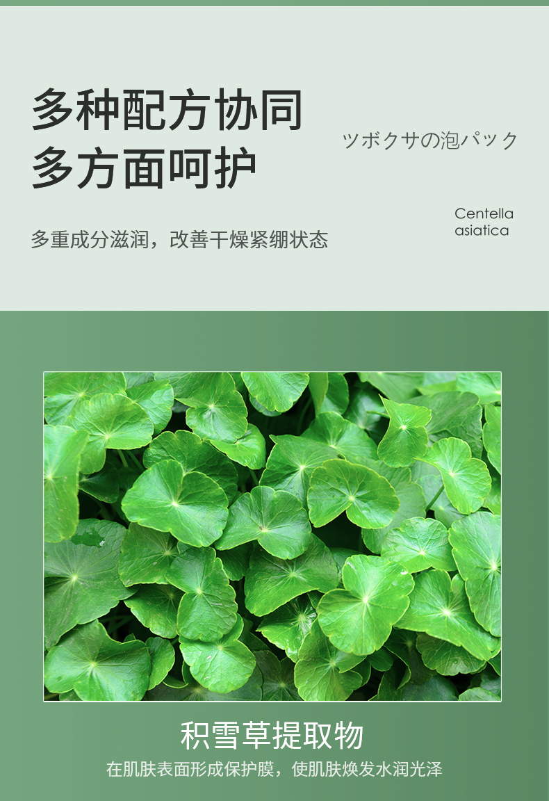 欧丝韵微酸积雪草小气泡面膜100g自发泡清洁毛孔控油肌肤补水 【表层清洁】1支装100g