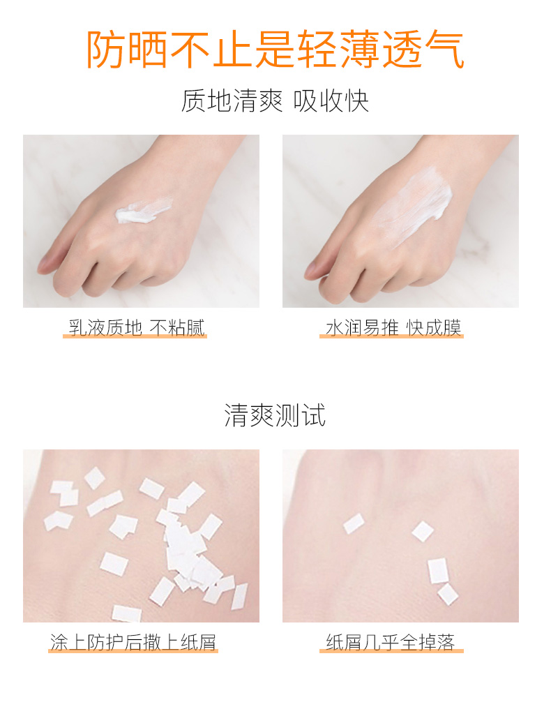 英国TJE防晒霜spf50学生女面部防晒防水防汗三合一隔离乳 30g