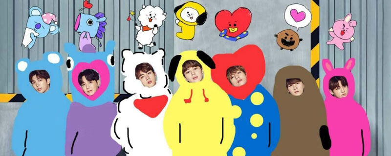 现货闪发韩国bt21baby防弹少年团bts毛绒坐姿公仔可爱bts动漫周边精品