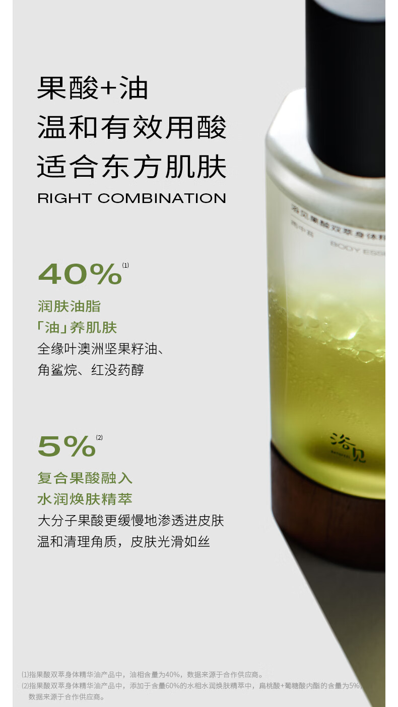 浴见果酸双萃身体精华护肤油滋润补水身体乳保湿喷雾清爽-雨中苔100ml