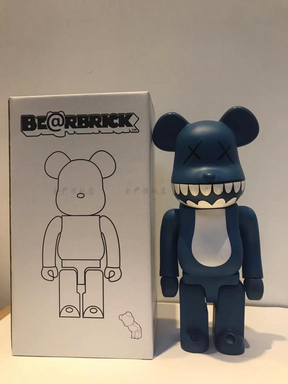 僵尸熊1000 星际熊bearbrick400%搪胶系列暴力熊积木熊网红公仔女生日