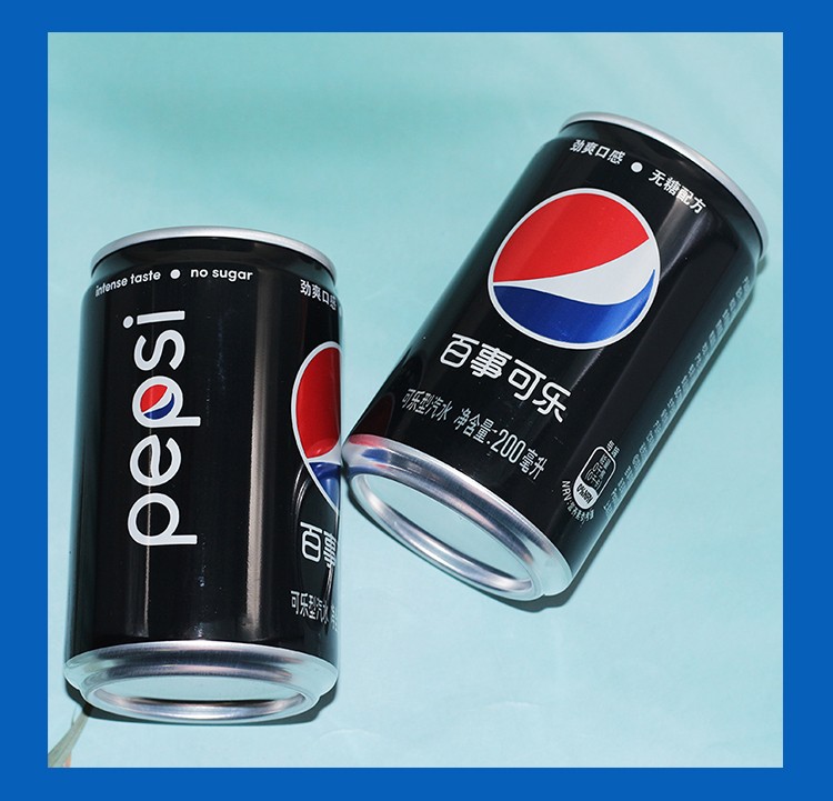 百事可乐pepsi可乐型汽水mini迷你罐碳酸饮料200ml10听装20听整箱7喜