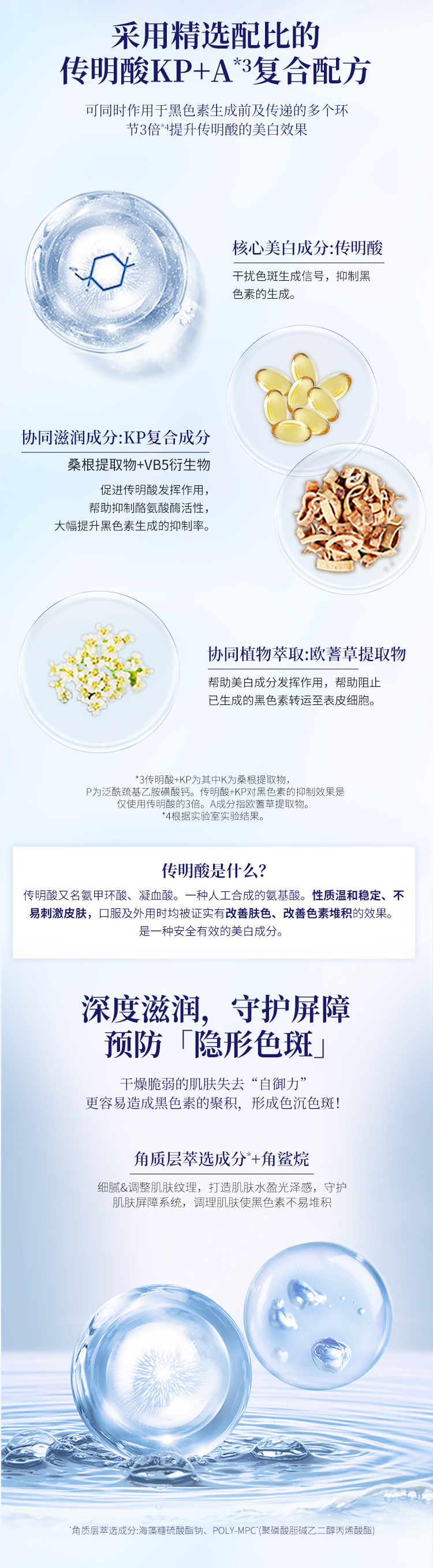 传皙诺（TRANSINO） 情人节礼物-美白面部精华液修护补水传明酸日本进口 30g