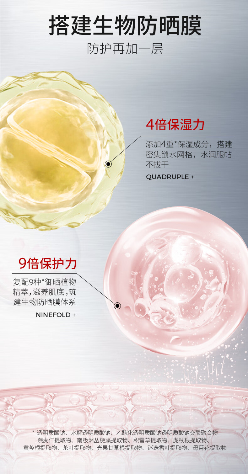 ning新加坡进口高倍防晒霜军训户外美白隔离防水防汗持久防晒乳男女士 【物化双重防晒】防晒霜80g