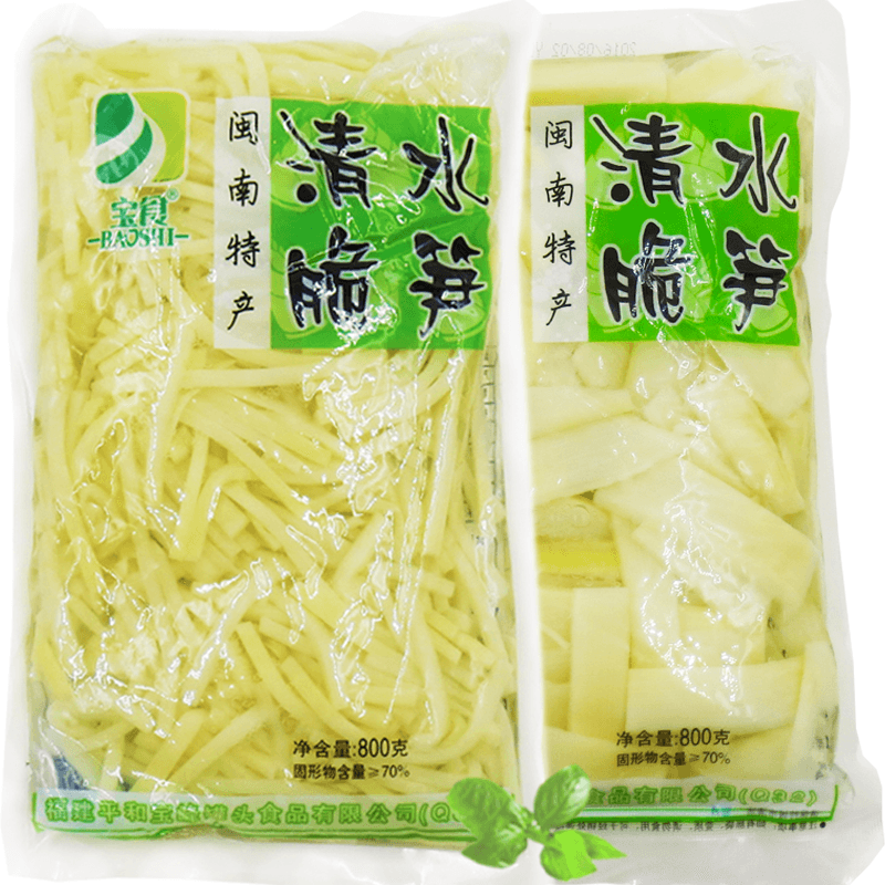 宝食清水笋800g袋装笋笋片嫩笋新鲜笋尖小竹笋下饭佐餐小菜清水笋片1