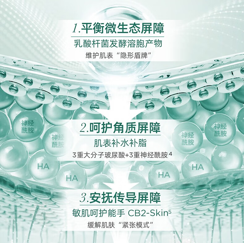 润百颜 玻尿酸屏障面霜 深层强韧肌底 送女友 屏障调理面霜30g