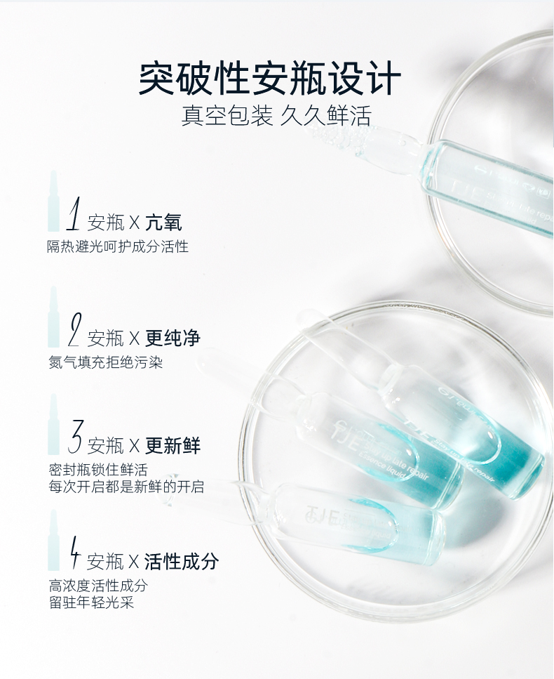英国TJE熬夜原液安瓶1.5ml*28支补水保湿修护提亮肤色面部精华液 42g/ml