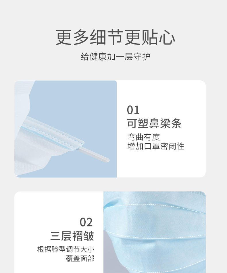 稳健医用外科口罩 一次性医用口罩成人稳健口罩 医用防细菌防喷沫日用防护外科口罩医用 非独立 50只/盒（3盒）