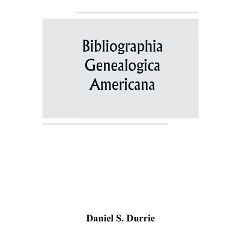 按需印刷Bibliographia genealogica americana[9789389247619]