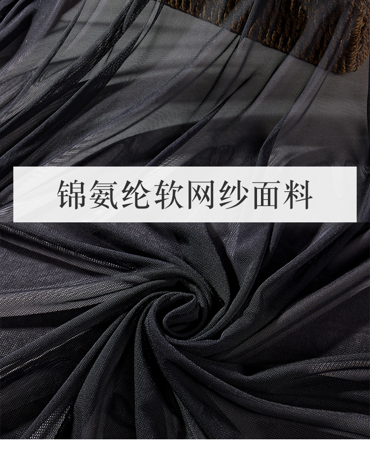 软网纱布料超柔锦氨纶软网纱布料四面弹力透明网眼紧身表演服里内衬