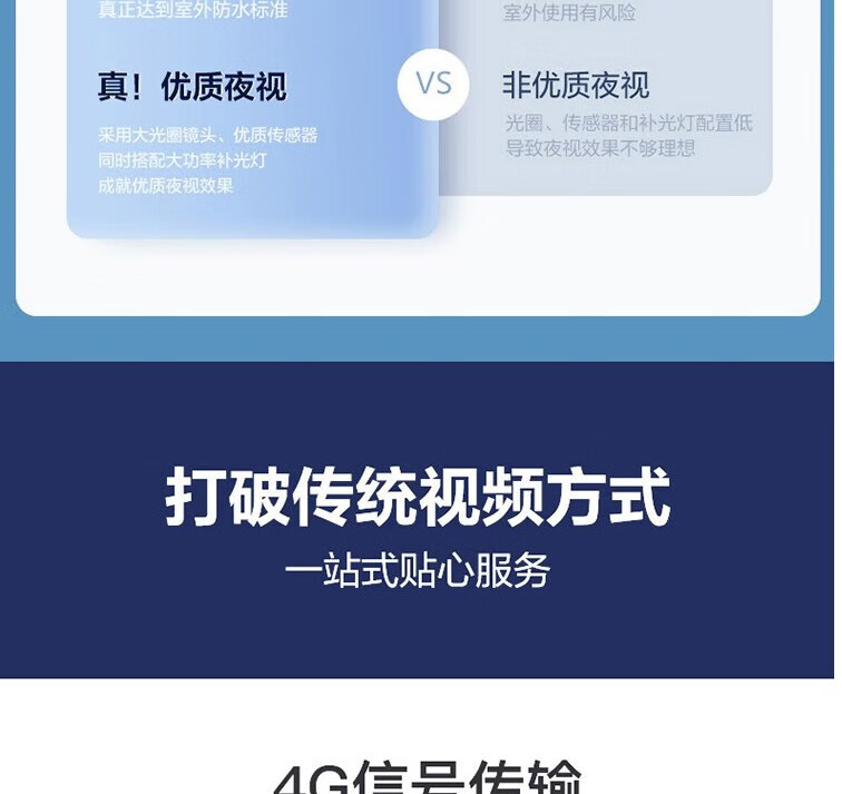 海康威视（HIKVISION）4G监4G夜视全彩3Q144+监控器控摄像头室内外家用球机 2K高清全彩夜视360度网络无线云台摄像机安防户外探头手机远程监控器 3Q144+双400万4G全彩夜视+对讲+室外防水 官方标配【送32G详情图片37