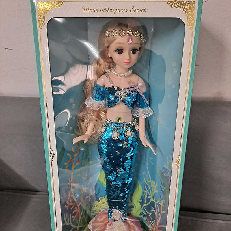 迪士尼(disney)商城同款60厘米美人鱼公主芭比娃娃套装换装女孩超大号