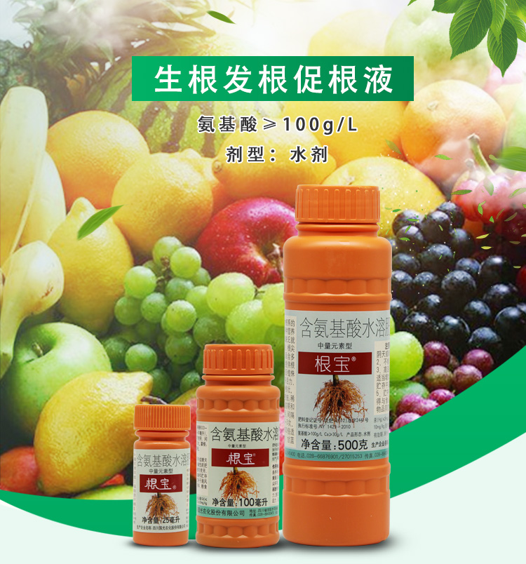 国光根宝 生根剂液园林蔬菜花卉苗木药材移栽灌根促根发根壮根肥 100