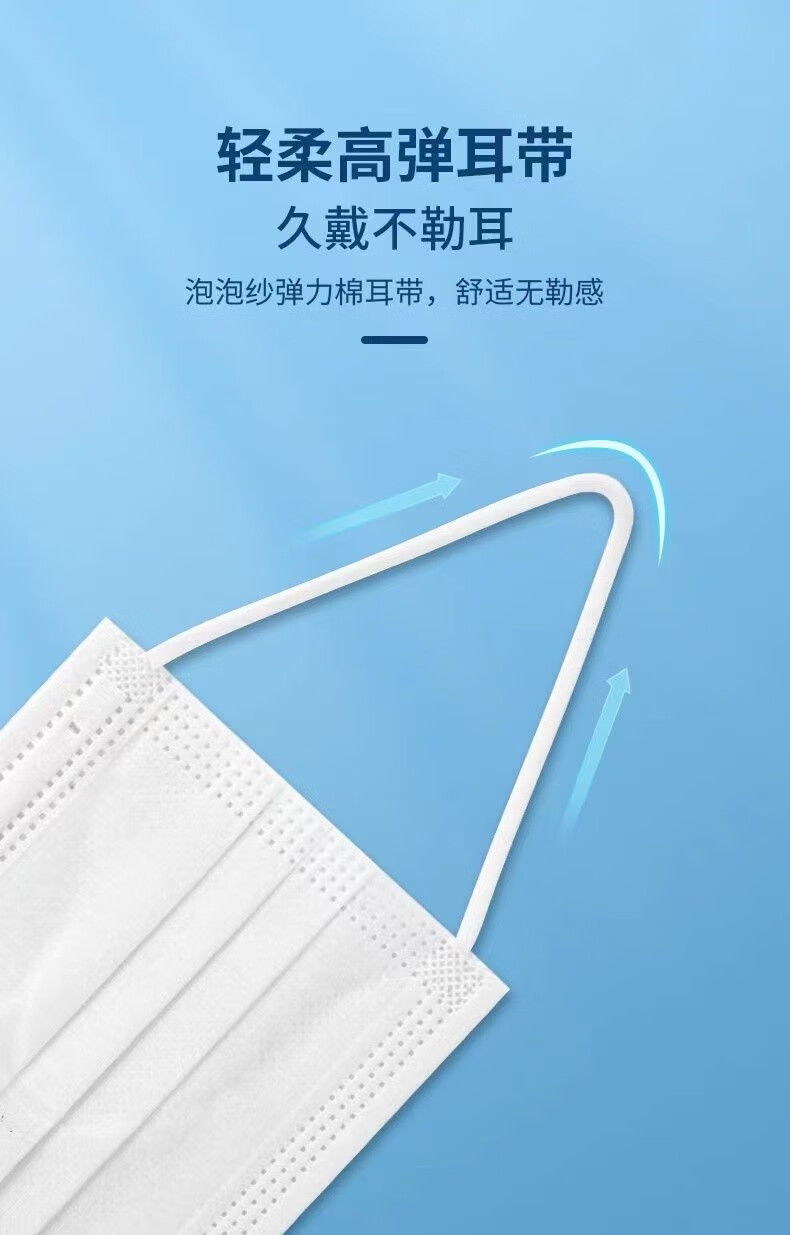 乐贝净【女神专用】三层防护一次性保护kou/罩片片独立包装 独立包装 白色100只