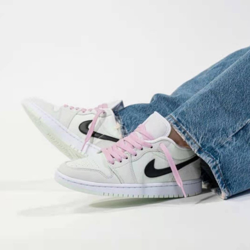 nikeairjordanaj1low耐克男女鞋板鞋低帮篮球鞋马卡龙烟灰白紫鸳鸯