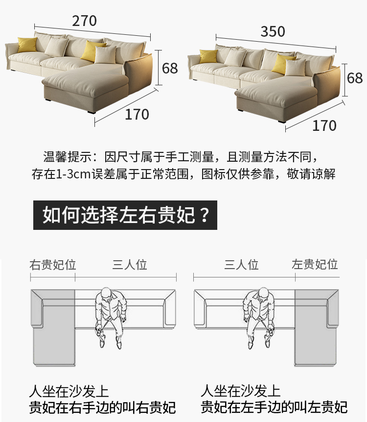 鸥鸟木原 沙发 布艺沙发小户型北欧风格三四人位乳胶简约现代客厅组合网红款沙发 单人位【长1.05M】 水洗棉麻+全天然乳胶颗粒