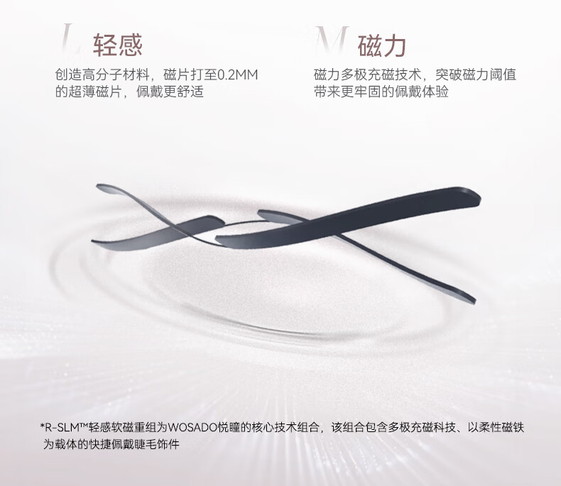 WOSADO悦瞳小鹿睫软磁吸假睫毛精致仙子毛女整条自然仿真零胶 【新款】曜石黑