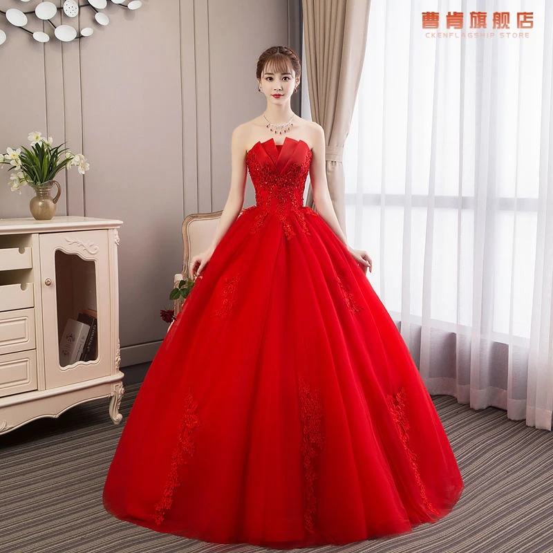 red wedding dresses 2021