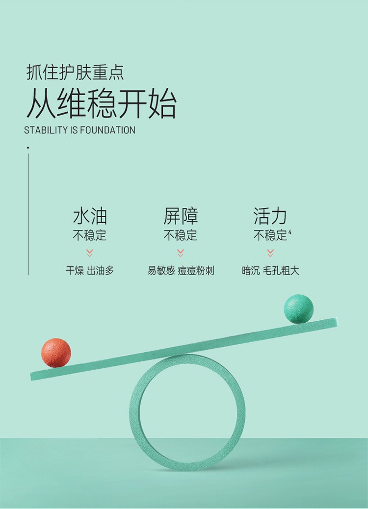 屈臣氏（Watsons）aio维稳小绿管 水油平衡敏感肌适用aio多合一精华露 50克