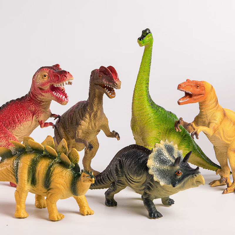 侏罗纪儿童恐龙玩具套装组合小男女孩塑胶软胶仿真动物模型霸王龙剑龙