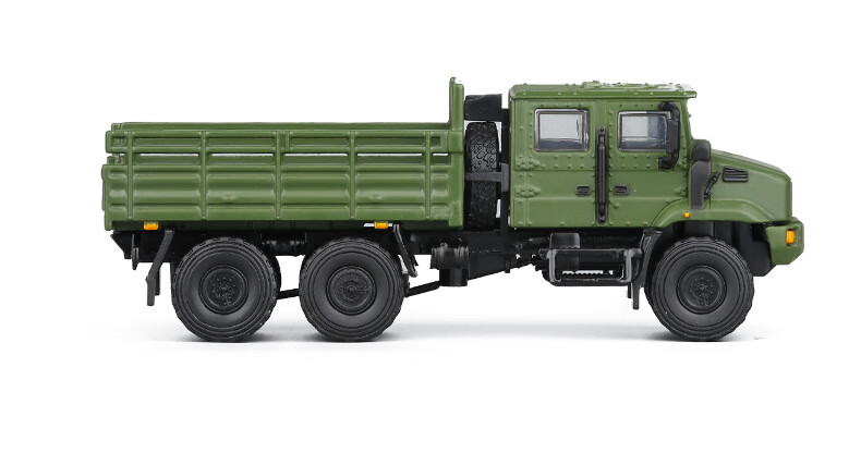 军车模型解放mv3六轮6x6军事运输卡车全合金车模汽车模型玩具摆设164