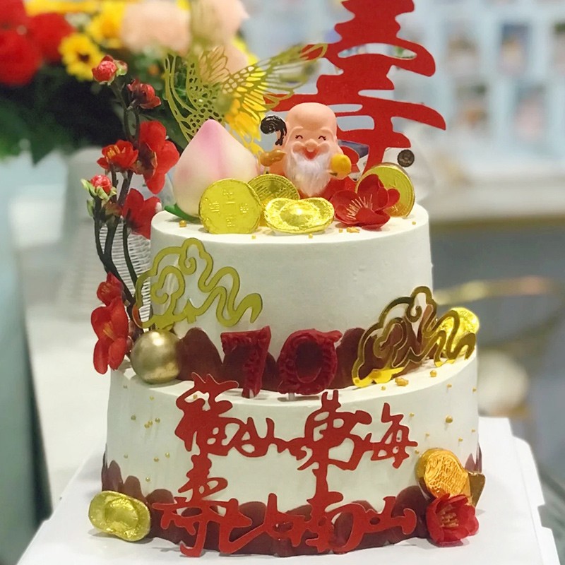 芙瑞多祝寿蛋糕寿桃老人生日蛋糕同城配送当日送达北京西安福州深圳