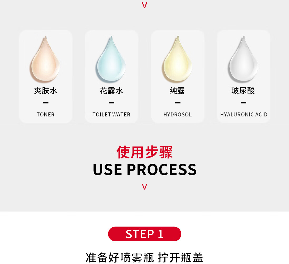 悦美时刻 PETG分装瓶小喷壶喷雾瓶小喷瓶化妆品分装瓶爽肤补水喷瓶旅行便携空瓶子酒精消毒液喷雾瓶 30mL